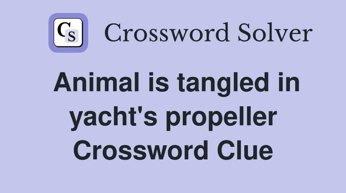 sailboat propeller crossword